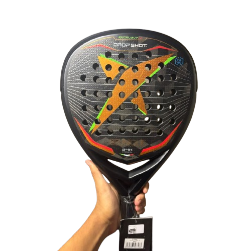 Drop Shot Excalibur 1.0 24K Padel Racket front view - Padelith