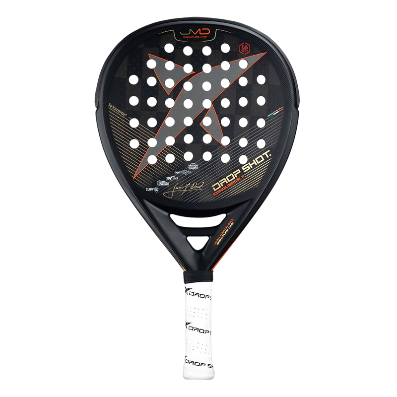 Drop Shot Conqueror 11 24K Padel Racket front view - Padelith
