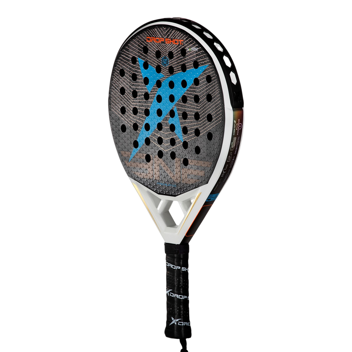 Drop Shot Premium 1.0 Padel Racket side view - Padelith
