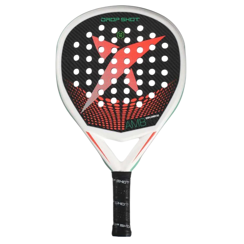 Drop Shot AMB Explorer 5.0 Padel Racket front view - Padelith
